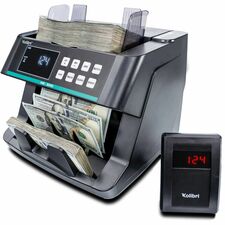 Kolibri Kolibri Top-Loading Bill Counter Counts @ 200 bills/min - Gray