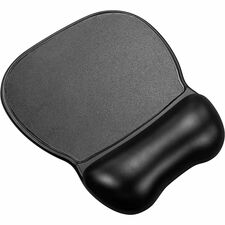 Compucessory Soft Skin Gel Wrist Rest & Mouse Pad 1" Height x 8.50" Width x 9.50" Depth - Black - Gel - Anti-slip - Mouse - 1 Each