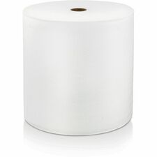 LoCor Hard Wound Roll Towels 1 Ply - 7" Width x 1200 ft Length - Bright White - Virgin Fiber - 1 / Carton