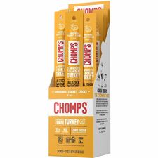 CHOMPS Original Turkey Snack Sticks Gluten-free, No MSG, Preservative-free, Dairy-free, Low Sodium, Low Fat - Original Turkey - 1.15 oz - 24 / Pack