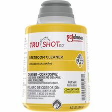 SC Johnson Restroom Cleaner For Multi Surface, Multipurpose - Concentrate - Liquid - 9 fl oz (0.3 quart) - Fresh, Clean Scent - Easy to Use, Spill Resistant - Clear Cartridge - 1 Each