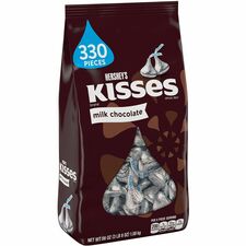 KISSES Candy Milk Chocolate - Individually Wrapped - 3.50 lb - 330 / Carton