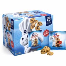 Pillsbury Soft Baked Chocolate Chip Cookie No Artificial Color, No High Fructose Corn Syrup, Gluten-free - Mini Chocolate Chip Cookies - 1.50 oz - 28 / Carton