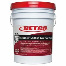 Betco BetcoBest LM Floor Finish For Floor, Tile, Hard Surface - Liquid - 640 fl oz (20 quart) - Multi - 1 Each
