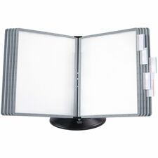 Business Source Deluxe Catalog Display Rack Support Letter 8.50" x 11" Media - Black - 1 Each