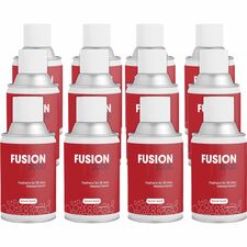 Fresh Products Fusion 3000 Metered Aerosols 6000 ft³ - Spiced Apple - 30 Day - Odor Neutralizer, VOC Compliant - 12 / Carton