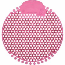 Fresh Products Wave 360 Urinal Screens Lasts upto 60 Days - Splash Reducer, Odor Control - 5 / Box - Red