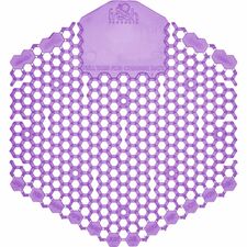 Fresh Products Wave 3D Urinal Screen Lasts upto 30 Days - Splash Reducer, Odor Control - 10 / Box - Purple