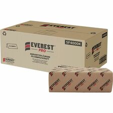 Everest Pro Paper Towel Single Fold - Kraft - Paper - 250/Pack - 1120 / Pallet