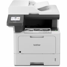 Brother DCP-L5510DN Wired Laser Multifunction Printer - Monochrome Copier/Printer/Scanner - 48 ppm Mono Print - 1200 x 1200 dpi Print - Automatic Duplex Print - Color Flatbed Scanner - 600 dpi Optical Scan - Gigabit Ethernet - USB - For Plain Paper Print