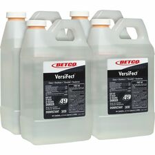 Betco VersiFect FastDraw Disinfectant/Virucide For Multi Surface, Multipurpose - Concentrate - Liquid - 67.6 fl oz (2.1 quart) - 2 to 8 pH - Fresh Scent - Disinfectant, Deodorize, Virucidal - Black, Clear - 4 / Carton