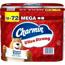 Charmin Mega Roll Bath Tissue 2 Ply - Mega - 400 Sheets/Roll - White - 18 / Carton