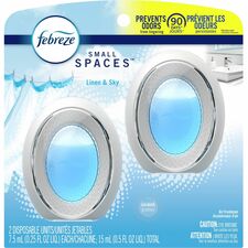 Febreze Linen/Sky Small Spaces 25 fl oz (0.8 quart) - Linen & Sky - 45 Day - 2/Pack - 6 / Carton