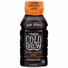 Java House Bottle Authentic Cold Brew Salted Caramel Latte Cold Brewed - 8 oz Per Bottle - Bottle - Salted Caramel Latte - 12 / Box