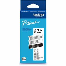 Brother P-touch Label Tape x 15/32" Width x 13 1/8 ft Length - Black on Light Blue, White on Purple, White on Pink - Water Resistant - Temperature Resistant, Fade Resistant, Dishwasher Safe, Freezer Safe, Microwave Safe, Easy Peel, Removable, Household Li