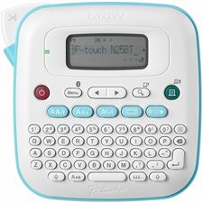 Brother P-touch PT-N25BT Thermal Transfer - 0.47 in/s Mono - 3 Fonts - 3 Font Size - 7 Text Style - 180 dpi - Label - 0.47" - Battery - 6 Batteries Supported - AAA - White, Teal - Handheld, Desktop - Handheld - QWERTY, Manual Cutter, Auto Numbering, Horiz