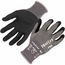 Ergodyne 7043 Nitrile-Coated Cut-Resistant Gloves Abrasion, Dirt, Debris Protection - Nitrile Coating - Large Size - High Performance Polyethylene (HPPE), Nylon Spandex - Gray - Touchscreen Capable - Cut Resistant, Abrasion Resistant, Durable, Flexible, N