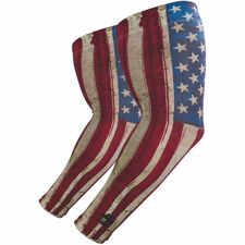Ergodyne 6695 Sun Protection Arm Sleeves American Flag - Fabric - Stretchable, Comfortable, Moisture Wicking, Anti-odor, Machine Washable, UV Protection