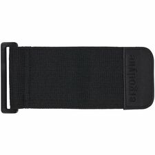 Ergodyne 5546 Wrist Mount Extender Strap Adjustable - Hook & Loop Attachment - 12" Length - Black - Elastic - 1 Each