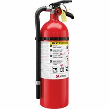Kidde Pro 5 MP-1 Fire Extinguisher 5.50 lb Capacity - A: Common Combustibles, B: Flammable Liquids, C: Live Electrical Equipment - Rechargeable, Impact Resistant, Safety Pin
