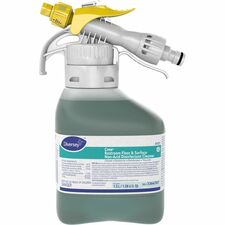 Diversey Crew Restroom Disinfectant Cleaner For Multi Surface - Concentrate - Liquid - 50.7 fl oz (1.6 quart) - 7 pH - Fresh Scent - Cleanse, Deodorize, Disinfectant, Rinse-free, Virucidal - Green Spray - 1 Each