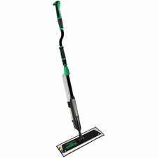 Unger Excella Floor Cleaning Straight Kit MicroFiber Head - Non-slip, Lightweight - Black, Green, Gray - 1 / Carton