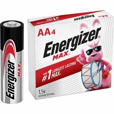 Energizer Max Alkaline AA Batteries For Multipurpose, Digital Camera, Toy - AA - 1.5 V DC - 4 / Pack