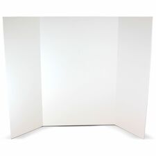 Flipside Foam Project Display Boards 36" Board Height x 48" Board Width - Bright White Foam Surface - Durable, Smooth - 10 / Pack