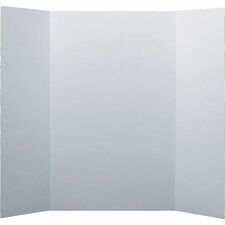Flipside Project Display Boards 15" Board Height x 20" Board Width - Bright White Corrugated Fiberboard Surface - Durable, Smooth, Single Ply, Sturdy, Lightweight, Corrugated - 24 / Pack