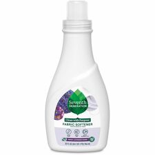 Seventh Generation Natural Fabric Softener For Fabric, Clothes - Liquid - 32 fl oz (1 quart) - Fresh Lavender Scent - Bio-based, Dye-free - Clear - 1 Each