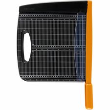 Fiskars Recycled Bypass Paper Trimmer 15 Sheet Cutting Capacity - 12" Cutting Length - Self-sharpening, Ergonomic Handle, Comfortable Grip, Paper Clamp, Safety Lock, Built-in Carry Handle - Resin - Black - 1 Each