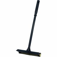 Genuine Joe Window Cleaner/Squeegee Tool 20" Polypropylene Handle8" Width - Handle, Soft Rubber, Comfort Grip - Black, Yellow - 1Each