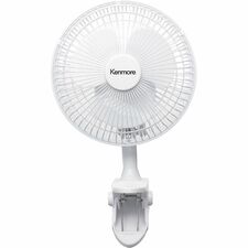 Kenmore 6" Clip-On Fan 2 Speed - Clip-on - White