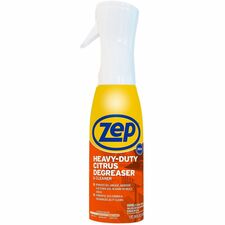 Zep Heavy Duty Citrus Degreaser For Multipurpose - Ready-To-Use - Aerosol, Spray, Liquid - 16 fl oz (0.5 quart) - Citrus, Solvent Scent - Heavy Duty, Bleach-free, Deodorize, VOC-free - Clear - 1 Each