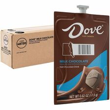 Dove Hot Chocolate Freshpack 0.62 oz - Milk Chocolate, Hot Chocolate - 36 / Carton