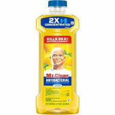 Mr. Clean 2X Concentrated Multi-Surface Cleaner For Multi Surface, Multipurpose - Concentrate - Liquid - 23 fl oz (0.7 quart) - Fresh, Lemon Scent - Long Lasting - Yellow - 1 Each
