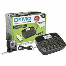 Dymo LabelManager Executive 640 CB Kits Thermal Transfer - 0.79 in/s Mono - Tape - 0.24" , 0.35" , 0.47" , 0.75" , 0.94" - 1" Screen - Battery - Lithium Ion (Li-Ion) - Battery Included - Black - Handheld - Handheld, PC, Mac - Ergonomic Design - for Office