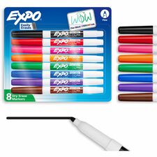 Expo Low-Odor Dry Erase Markers Fine Marker Point - Erasable - Assorted Ink - Dry - 8 / Set