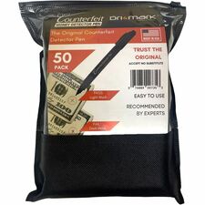 Dri Mark Compact Counterfeit Detector Pen Ink - Black - 50 / Pack