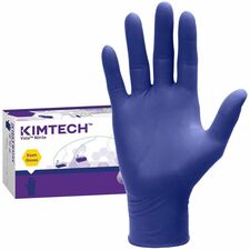 Kimtech Vista Nitrile Exam Gloves 4.3 mil Thickness x 9.50" Glove Length - X-Large Size - For Right/Left Hand - Nitrile - Purple - Textured Fingertip, Comfortable, Latex-free, Recyclable - For Food, Chemotherapy, Healthcare, Industrial, Food Handling, Lab