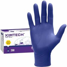 Kimtech Vista Nitrile Exam Gloves 4.3 mil Thickness x 9.50" Glove Length - X-Small Size - For Right/Left Hand - Nitrile - Purple - Textured Fingertip, Comfortable, Latex-free, Recyclable - For Food, Chemotherapy, Healthcare, Industrial - 200 / Box