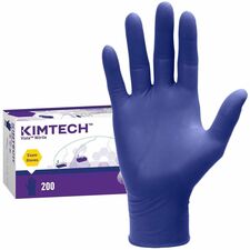 Kimtech Vista Nitrile Exam Gloves 4.3 mil Thickness x 9.50" Glove Length - Medium Size - For Right/Left Hand - Nitrile - Purple - Textured Fingertip, Comfortable, Latex-free, Recyclable - For Food, Chemotherapy, Healthcare, Industrial, Food Handling, Labo