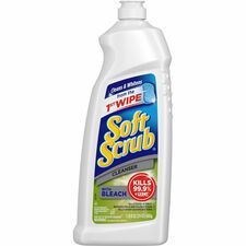 Soft Scrub Bleach Cleanser For Multipurpose, Multi Surface - 24 fl oz (0.8 quart) - Fresh Scent - Scratch Resistant, Disinfectant, Abrasive, Anti-bacterial, Kill Germs - White - 8 / Carton