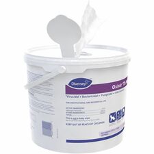 Diversey Care Oxivir Tb Disinfectant Cleaner Wipes For Hard Surface, Nonporous Surface, Residential, Institutional - Ready-To-Use - Wipe - 2.7 pH - Characteristic Scent - Fungicide, Bactericide, Tuberculocide - White - 4 / Carton