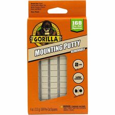 Gorilla Glue Mounting Putty Assorted - For Indoor, Outdoor, Mounting, Paper, Wall, Wood, Tile, Metal, Glass - 1 Each