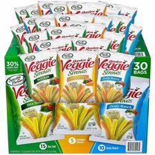 Garden Veggie Snack Box Low Fat, Cholesterol-free - Cheddar Cheese, Sea Salt, Zesty Ranch - 30 / Carton