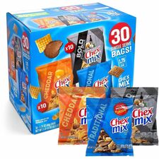 Chex Mix Snack Box Gluten-free - Assorted - 30 - 3.09 lb - 30 / Carton