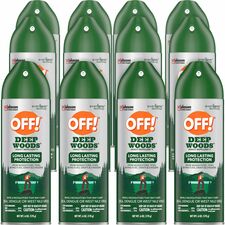 OFF! Deep Woods Insect Repellent V Spray - Kills Bugs, Mosquitoes, Ticks, Black Flies, Sand Flies, Chiggers, Fleas, Gnats - 6 fl oz - Green - 12 / Carton