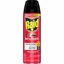 Raid Ant & Roach Killer Spray Spray - Kills Ants, Cockroaches, Water Bugs, Palmetto Bug, Silverfish, Carpet Beetle, Earwig, Spider, Lady Beetle, Black Widow Spider - 17.50 fl oz - Clear - 12 / Carton