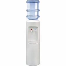 Crystal Mountain Aspen Hot and Cold Water Cooler 3.60 quart - Polyethylene - 38.6" x 12.6" x 12.6" - White